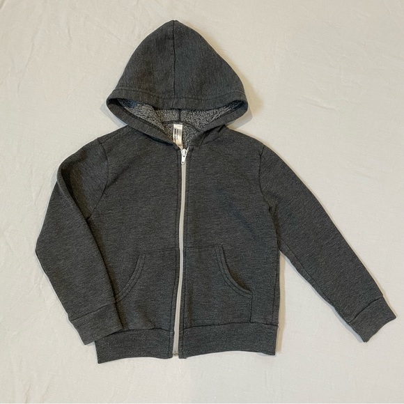 American Apparel Kids Fleece Hoodie Size 6 - Picture 1 of 2